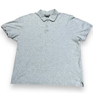 Michael Michael Kors Cotton Polo Shirt Light Heather Gray XL